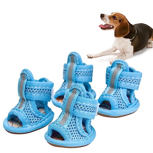NOLITOY 4 Stück Haustier Sommer-hundeschuhe Atmungsaktive Hundeschuhe Pfotenschutz Für Hunde Hundeschuhe Für Kleine Hunde Sommerliche Hundeschuhe Anti-hundeschuhe Hündchen Sportschuhe von NOLITOY