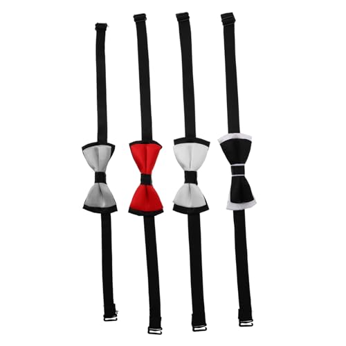 NOLITOY 4 Stück Teiliges Verstellbares Haustier fliegen Hautfreundlichem Material Formelle Hundehalsbänder für Kleine Welpen und Katzen Modische Accessoires für Partys und Outdoor Sport von NOLITOY