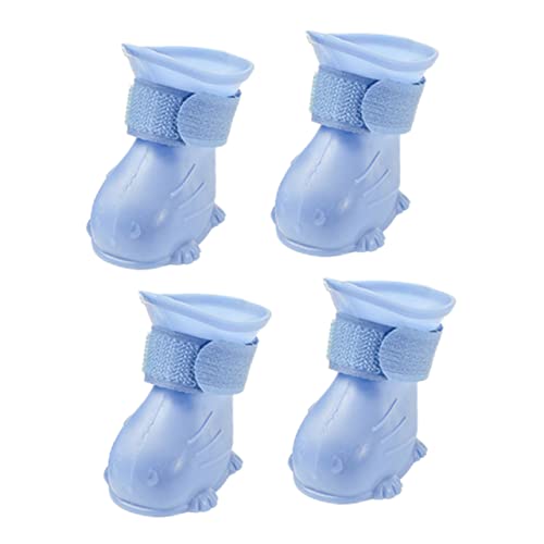 NOLITOY 4 Stück Teiliges wasserdichte Hunderegenstiefel aus Strapazierfähigem Tep Material rutschfeste Sohle Kältebeständig Großer Hundeschuh für Regen NOLITOY 4 Stück Teiliges wasserdichte Hunderegenstiefel aus Strapazierfähigem Tep Material rutschfeste Sohle Kältebeständig Großer Hundeschuh für Regen von NOLITOY