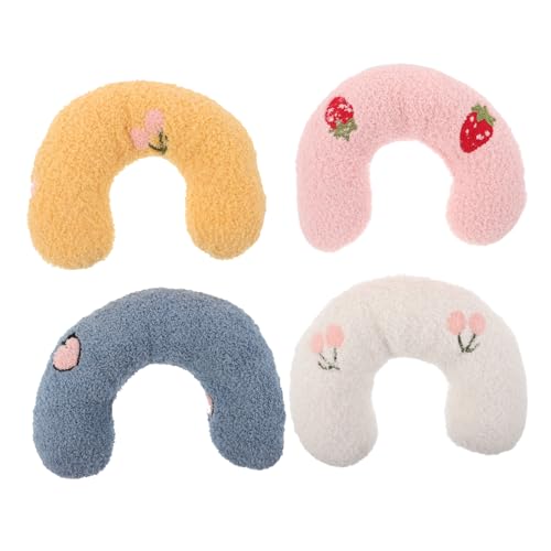 NOLITOY 4 Stück U Förmiges Katzenkopfkissen Kratzfestes Nackenkissen mit Baumwollfüllung Kleines Flauschiges Haustierkissen für Entspannung und Schlaf Vielseitig für Indoor und Reisen NOLITOY 4 Stück U Förmiges Katzenkopfkissen Kratzfestes Nackenkissen mit Baumwollfüllung Kleines Flauschiges Haustierkissen für Entspannung und Schlaf Vielseitig für Indoor und Reisen von NOLITOY