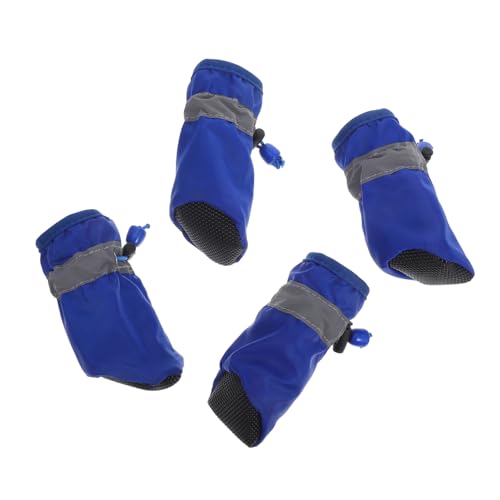 NOLITOY 4 Stück wasserdichte Hundestiefel Welpen Regenstiefel Für Hundepfoten Stiefel Für Kleine Hunderassen Hundestiefel Pfotenabdeckungen Für Hunde Stiefel Für Hunde Booties Für von NOLITOY