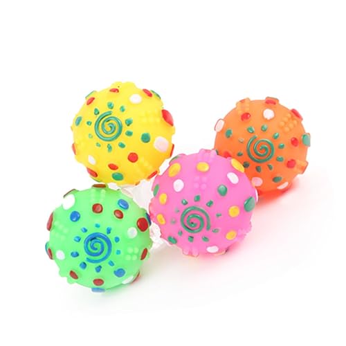 NOLITOY 5 Stück Teiliges Hundespielzeug Kreativer Geräuschball für Haustiere Beißfester Ball aus Hochwertigem für Spiel und Stressabbau Zufällige Farben für Hunde und Zufällige Farbe NOLITOY 5 Stück Teiliges Hundespielzeug Kreativer Geräuschball für Haustiere Beißfester Ball aus Hochwertigem für Spiel und Stressabbau Zufällige Farben für Hunde und Zufällige Farbe von NOLITOY