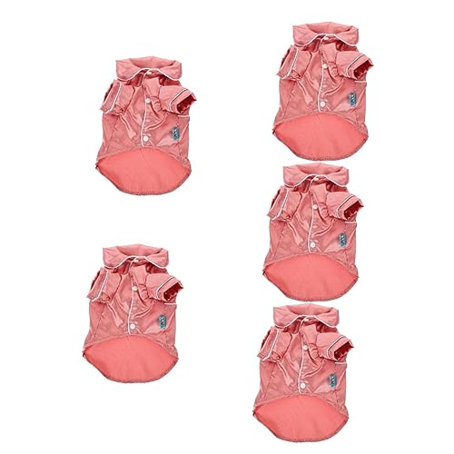 NOLITOY 5St hundepyjama Bademantel hundemantel Dog Raincoat Hundekleidung Hundemäntel aus Baumwolle Jungen-Outfit Kostüme für Jungen Welpen-Pyjama Schlafkostü für Haustiere Bichon Overall von NOLITOY