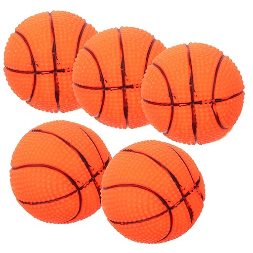 NOLITOY 5st Haustier Spielzeug Soundspielzeug Zum Trainieren Hundeball Aus Gummi Basketball-welpenspielzeug Quietschende Ballspielzeuge Quietschbälle Vinyl Hündchen Kleiner Basketball NOLITOY 5st Haustier Spielzeug Soundspielzeug Zum Trainieren Hundeball Aus Gummi Basketball-welpenspielzeug Quietschende Ballspielzeuge Quietschbälle Vinyl Hündchen Kleiner Basketball von NOLITOY