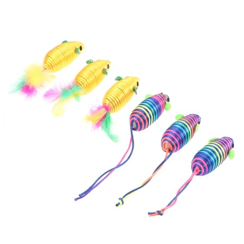NOLITOY 6 Stück Teiliges Katzenspielzeug Mäuseform Simulation Robust Beißfest Langlebig Katzenminze Alternative für Kätzchen Spielspaß und Krallenpflege NOLITOY 6 Stück Teiliges Katzenspielzeug Mäuseform Simulation Robust Beißfest Langlebig Katzenminze Alternative für Kätzchen Spielspaß und Krallenpflege von NOLITOY