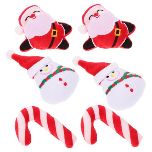 NOLITOY 6st Katze Plüschtier Zahnspielzeug Für Kätzchen Kauspielzeug Zum Zahnen Von Katzen Weihnachtskatzen-fickspielzeug Katzenspielzeug Interaktiv Cartoon-förmiges Zuckerstange Die Katze NOLITOY 6st Katze Plüschtier Zahnspielzeug Für Kätzchen Kauspielzeug Zum Zahnen Von Katzen Weihnachtskatzen-fickspielzeug Katzenspielzeug Interaktiv Cartoon-förmiges Zuckerstange Die Katze von NOLITOY