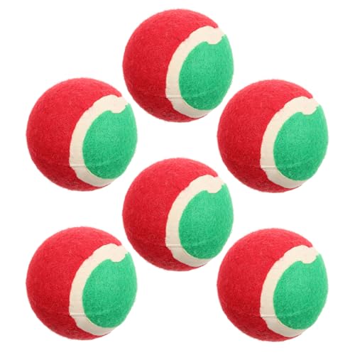 NOLITOY Welpen-Tennis-hundespielzeug 6er-Pack Weihnachts-Tennis Interaktives Hundetrainingsspielzeug Für Hunde NOLITOY Welpen-Tennis-hundespielzeug 6er-Pack Weihnachts-Tennis Interaktives Hundetrainingsspielzeug Für Hunde von NOLITOY