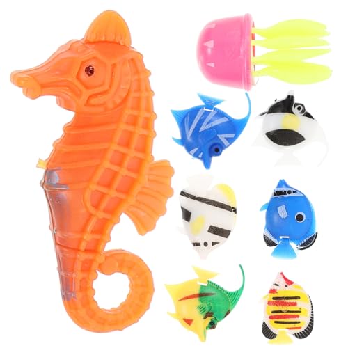 NOLITOY 8 Stück Teiliges Aquarium Ornament Schwimmende Naturnahe Kleine Fischfiguren aus Umweltfreundlichem Kunststoff Deko für Fischglas-landschaften und Wohnraumgestaltung von NOLITOY