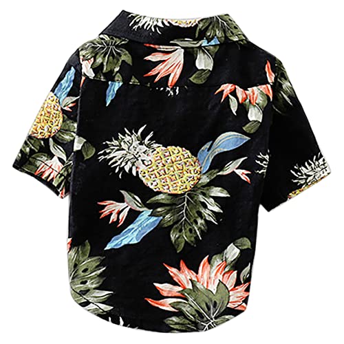 NOLITOY Abmessungen Hundejacke Kleines Hundeshirt Hundebräuche Für Halloween Hawaiianisches Kostü Hund Weste Stoff Hund Hawaiihemd Sommerhemden Trachtenhemd Haustierbluse Der Hund Kleid von NOLITOY