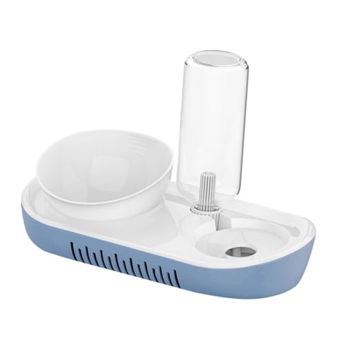 NOLITOY Automatischer Futter Wasserspender für Katzen und Kleine Hunde Erhöhter Futternapf mit Stabilem Stand Bpa frei Automatische Wasserversorgung durch Schwerkraft Komfortables Design von NOLITOY