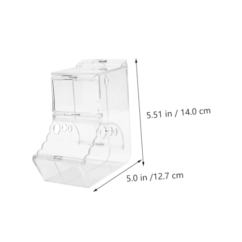 NOLITOY Automatischer Futterspender für Hamster aus Lebensmittelechtem Kunststoff Transparenter Rutschfester Futtertrog für Kleintiere Geeignet für Käfige von Hamster Meerschweinchen Igel NOLITOY Automatischer Futterspender für Hamster aus Lebensmittelechtem Kunststoff Transparenter Rutschfester Futtertrog für Kleintiere Geeignet für Käfige von Hamster Meerschweinchen Igel von NOLITOY