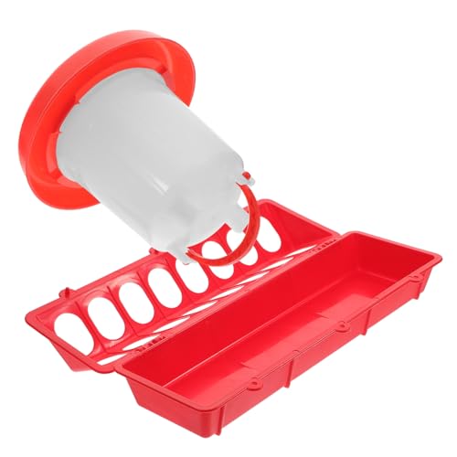 NOLITOY Automatischer Hühnerfutter Wasserspender Langlebiger Futtertrog und Wassertränke aus Hochwertigem Strapazierfähigem Material Auslaufsicher für Geflügelkäfige und Kleintiere NOLITOY Automatischer Hühnerfutter Wasserspender Langlebiger Futtertrog und Wassertränke aus Hochwertigem Strapazierfähigem Material Auslaufsicher für Geflügelkäfige und Kleintiere von NOLITOY