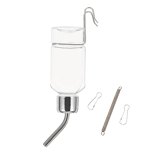 NOLITOY Hundewasserflasche Hängender Wasserspender Für Haustiere Automatischer Wasserspender Für Haustiere Einfach Zu Verwendendes Käfigzubehör Sicheres Material von NOLITOY