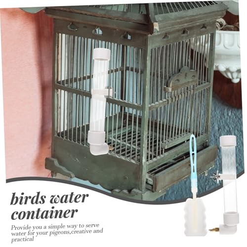 NOLITOY Automatischer Wasserspender für Papageien Trinkflasche Vogelkäfig Wassertränke für Kleine bis Mittelgroße Vögel und Nager Bpa Frei Einfach Nachfüllbar Langlebig und Sicher von NOLITOY