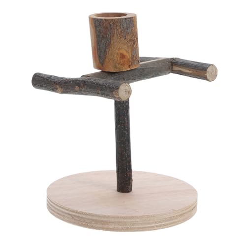 NOLITOY Bird Playground -Stand Mit Fütterungspokal Für Papageien Tragbar von NOLITOY