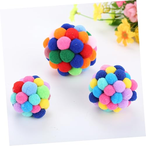 NOLITOY Bunte Katzenspielzeug mit Glöckchen und Elastischen Kunststoffbällen Interaktives Katzenspielzeug für Wohnungskatzen Fördert Training und Spielspaß Zufällige Farben NOLITOY Bunte Katzenspielzeug mit Glöckchen und Elastischen Kunststoffbällen Interaktives Katzenspielzeug für Wohnungskatzen Fördert Training und Spielspaß Zufällige Farben von NOLITOY