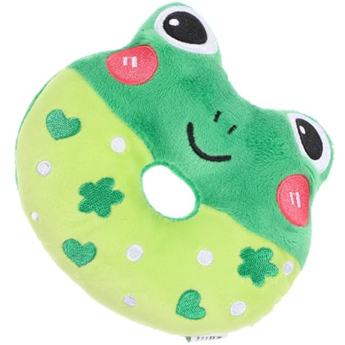 NOLITOY Donut-Hundekauspielzeug Mit Quietscher Quietschendes Plüschtier Ausgestopfter Frosch Quietschendes Geräuschspielzeug Lustiges Welpenzähneknirschen Hundespielzeug Für Kleine Hunde NOLITOY Donut-Hundekauspielzeug Mit Quietscher Quietschendes Plüschtier Ausgestopfter Frosch Quietschendes Geräuschspielzeug Lustiges Welpenzähneknirschen Hundespielzeug Für Kleine Hunde von NOLITOY