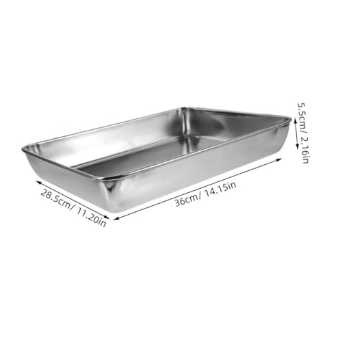 NOLITOY Edelstahl Vogelbadewanne Robuste Kleine Badewanne für Tauben und Papageien Multifunktional als Bade Duschbecken Pflegeleichtes Vogelkäfig Zubehör Wetterbeständig und Langlebig von NOLITOY