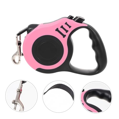 NOLITOY Einziehbare Hundeleine Reißfeste Ergonomische Schleppleine für Kleine Hunde und Welpen Automatische Ausziehleine mit Sicherem Bremssystem für Spaziergänge Training und von NOLITOY