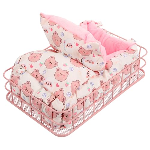 NOLITOY Eisen Hamsternest für Kleintiere Teiliges mit Metallplattform und Weißem Bären Bequemes Schlafnest für Meerschweinchen Chinchillas und Ratten und Beißfest NOLITOY Eisen Hamsternest für Kleintiere Teiliges mit Metallplattform und Weißem Bären Bequemes Schlafnest für Meerschweinchen Chinchillas und Ratten und Beißfest von NOLITOY