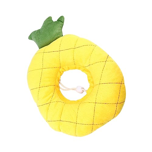 NOLITOY Elisabeth Kreis Kleines Welpenhalsband Kegelhalsband Für Haustiere Catton-katzenhalsband Verstellbares Rettungshalsband Für Haustiere Ananas Hals Avocado Kätzchen Stoff von NOLITOY