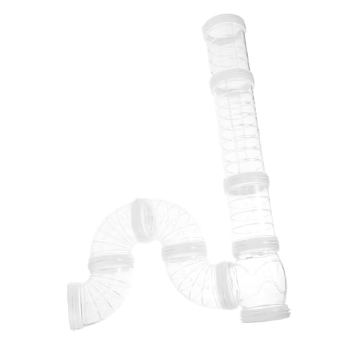 NOLITOY Erweiterbares Hamster Rohr DIY Verbindungstunnel für Kleine Haustiere Transparenter Externer Bewegungstunnel Vielseitiger Auslauf für Hamster Mäuse Ratten und Kleintiere von NOLITOY