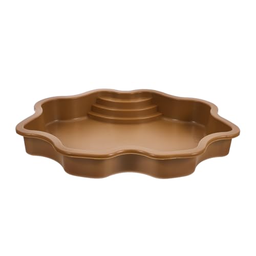 NOLITOY Große Reptilien Wasserschale mit Rampe rutschfest Sicherer Schildkröten Badepool und Futterteller Elegantes Design für Innen Außenhaltung von Schildkröten und Echsen NOLITOY Große Reptilien Wasserschale mit Rampe rutschfest Sicherer Schildkröten Badepool und Futterteller Elegantes Design für Innen Außenhaltung von Schildkröten und Echsen von NOLITOY