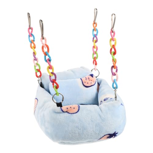 NOLITOY Hängematte für Kleintiere Buntes Schlafbett für Hamster Ratten und Eichhörnchen Installieren aus Hochwertigem Material Geeignet für Käfige und Spielräume NOLITOY Hängematte für Kleintiere Buntes Schlafbett für Hamster Ratten und Eichhörnchen Installieren aus Hochwertigem Material Geeignet für Käfige und Spielräume von NOLITOY