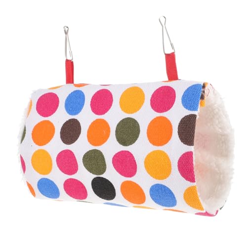 NOLITOY Hängender Kleintier Tunnel und Hängematte aus Hochwertigem Material Sicher und Langlebig Geeignet für Hamster Meerschweinchen Chinchillas Gemütliches Versteck und Spielplatz für von NOLITOY