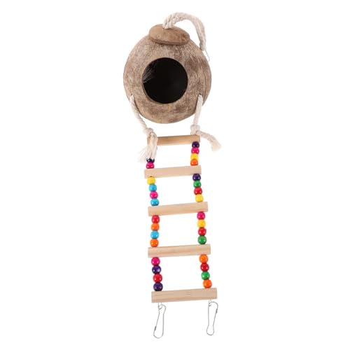NOLITOY Hängendes Nest mit Leiter für Sittiche und Hamster Dekorative und Funktionale Käfigzubehör für Kleine Tiere NOLITOY Hängendes Nest mit Leiter für Sittiche und Hamster Dekorative und Funktionale Käfigzubehör für Kleine Tiere von NOLITOY