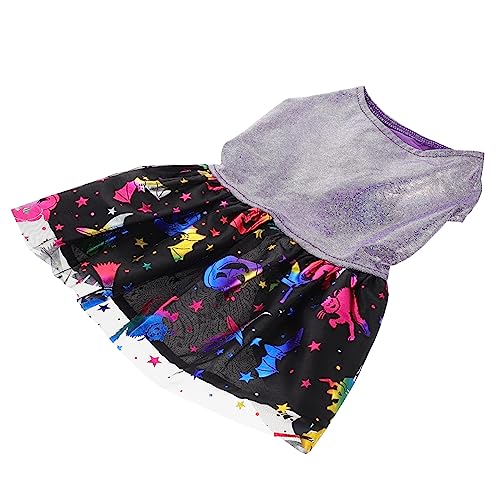NOLITOY Halloween-Kleid Für Haustiere Halloween-hunderock Hexenkostü Für Damen Hund Hexenkleid Hund Halloween-kostü Halloween Hund Tüllkleid Der Stoff Polyester Violett Einzigartig von NOLITOY