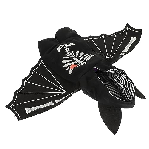 NOLITOY Hunde-Fledermaus-kostüm Puppenzubehör Fledermauskostüm Für Welpen Halloweenkostüm Hunde-Vampir-umhang Fledermausflügel-hundekostüm Fledermaushund-kostüm Polyester Tragbar Baby von NOLITOY