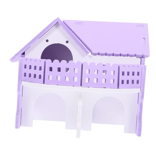 NOLITOY Hamster-Luxusvilla Hamsterhaus Hamsterhütte Hamsterversteck Schlafhütte für Hamster häuschen Hamster Spielzeug gemütlich Meerschweinchen Haustier Rennmaus Baby Hamsterkäfig PVC NOLITOY Hamster-Luxusvilla Hamsterhaus Hamsterhütte Hamsterversteck Schlafhütte für Hamster häuschen Hamster Spielzeug gemütlich Meerschweinchen Haustier Rennmaus Baby Hamsterkäfig PVC von NOLITOY