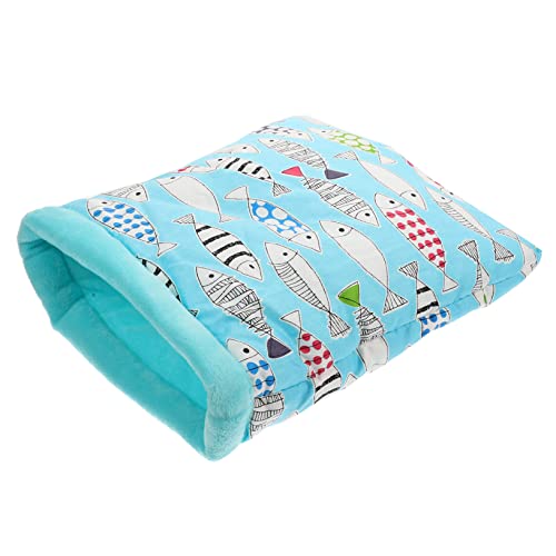 NOLITOY Hamster Schlafsack Warmes Kleintierbett aus Baumwolle Kuscheliges Winterversteck für Hamster Meerschweinchen und Kleine Haustiere Schlafnest für Kalte Jahreszeit Komfortables Nest von NOLITOY