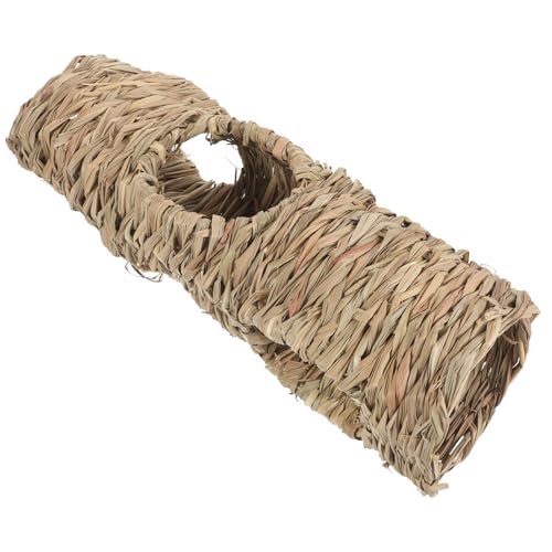 NOLITOY Hamster Spieltunnel aus Stroh Versteckspielzeug für Meerschweinchen Chinchillas Kaninchen Kleintiere Langlebiger Kuscheltunnel Fördert Aktivität und Wohlbefinden NOLITOY Hamster Spieltunnel aus Stroh Versteckspielzeug für Meerschweinchen Chinchillas Kaninchen Kleintiere Langlebiger Kuscheltunnel Fördert Aktivität und Wohlbefinden von NOLITOY