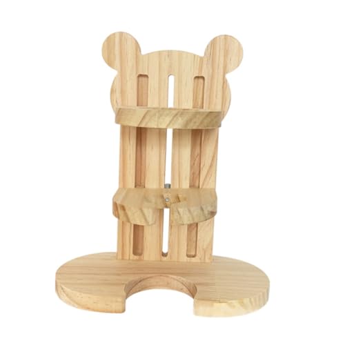 NOLITOY Hamster Trinkflasche Halter aus Massivem Holz Stabiler Langlebiger Wasserspender Ständer für Kleintiere Wie Hamster Mäuse Ratten Installieren rutschfest und Bruchsicher von NOLITOY