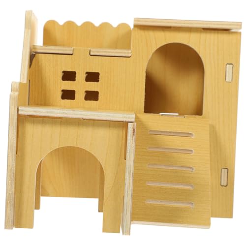NOLITOY Hamster Versteckhaus aus Natürlichem Holz Langlebiges Nest und Schlafhaus Vielseitiges Kleintierversteck für Zwerghamster Meerschweinchen zum Verstecken NOLITOY Hamster Versteckhaus aus Natürlichem Holz Langlebiges Nest und Schlafhaus Vielseitiges Kleintierversteck für Zwerghamster Meerschweinchen zum Verstecken von NOLITOY