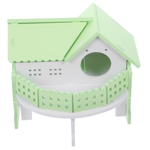 NOLITOY Hamsterhaus aus Natürlichem Holz Kleines Meerschweinchen versteck Langlebiges Nagerhaus Atmungsaktiv Schützendes Kleintierversteck für Zwerghamster und Kleine Haustiere für von NOLITOY