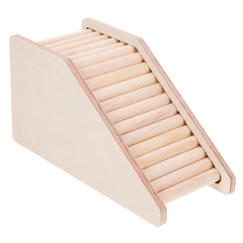NOLITOY Hamsterleiter aus Natürlichem Holz Stabile Kletterleiter für Kleintierkäfig Multifunktionales für Meerschweinchen und Zwerghamster Installieren und Platzsparend von NOLITOY
