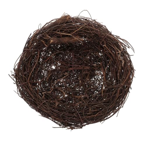 NOLITOY Handgefertigtes Rattan Vogelnest Dekoratives Outdoor Nest für Wellensittiche Leichtes Tragbares Vogelhaus Gemütlicher Rückzugsort für Garten und Innenraumgestaltung NOLITOY Handgefertigtes Rattan Vogelnest Dekoratives Outdoor Nest für Wellensittiche Leichtes Tragbares Vogelhaus Gemütlicher Rückzugsort für Garten und Innenraumgestaltung von NOLITOY