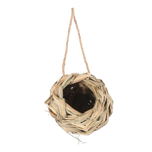 NOLITOY Handgefertigtes Woven Straw Bird Nest für Hamster und Vögel Vielseitiges Versteckhaus für Kleine Tiere Leicht und Einfach zu Montieren für und Außenbereiche NOLITOY Handgefertigtes Woven Straw Bird Nest für Hamster und Vögel Vielseitiges Versteckhaus für Kleine Tiere Leicht und Einfach zu Montieren für und Außenbereiche von NOLITOY