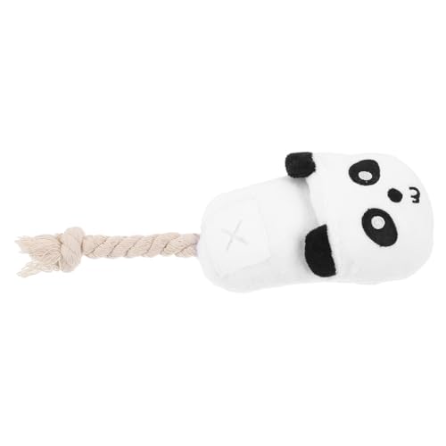 NOLITOY Haustier Hausschuhe Spielzeug Quietschendes Welpenspielzeug Interaktives Spielzeug Für Hunde Plüsch-Panda-Puppe Quietschende Kauspielzeuge Baumwollseil Hündchen Hundebedarf Weiß NOLITOY Haustier Hausschuhe Spielzeug Quietschendes Welpenspielzeug Interaktives Spielzeug Für Hunde Plüsch-Panda-Puppe Quietschende Kauspielzeuge Baumwollseil Hündchen Hundebedarf Weiß von NOLITOY