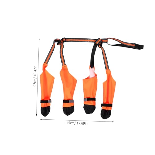 NOLITOY Haustier wasserdichte Hundestiefel Booties für Hundepfoten für kleine Hunde Regenstiefel für Hunde Haustierfußabdeckung Regenschuhe Haustiefel Polyester von NOLITOY