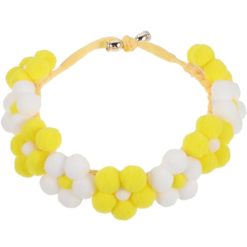 NOLITOY Haustierhalsband Welpenhalsbänder Verstellbares Hundehalsband Foto-Requisite Für Verstellbares Für Hund Gestricktes Hundehalsband Haarball Halskragen Garn NOLITOY Haustierhalsband Welpenhalsbänder Verstellbares Hundehalsband Foto-Requisite Für Verstellbares Für Hund Gestricktes Hundehalsband Haarball Halskragen Garn von NOLITOY
