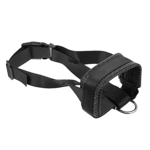 NOLITOY Haustiermaske kleine atmungsaktiver Maulkorb für Haustiere Maulkorb für kleine Hunde verstellbare für Hunde Welpenmaulkörbe Beißen Nylon Schwarz NOLITOY Haustiermaske kleine atmungsaktiver Maulkorb für Haustiere Maulkorb für kleine Hunde verstellbare für Hunde Welpenmaulkörbe Beißen Nylon Schwarz von NOLITOY