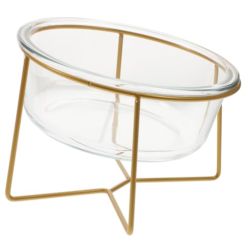 NOLITOY Hochwertiger Glasnapf mit Erhöhtem Standfuß Langlebige und Leicht zu Reinigende Fressschale für Katzen und Hunde Ergonomisch Geneigtes Design zur Nackenentlastung Fassungsvermögen NOLITOY Hochwertiger Glasnapf mit Erhöhtem Standfuß Langlebige und Leicht zu Reinigende Fressschale für Katzen und Hunde Ergonomisch Geneigtes Design zur Nackenentlastung Fassungsvermögen von NOLITOY