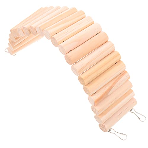 NOLITOY Holz Hamster Kletterleiter Rattenleiter für Kleintiere Lange Holzleiter für Hamster und Meerschweinchen für Käfigzubehör und Spielspaß NOLITOY Holz Hamster Kletterleiter Rattenleiter für Kleintiere Lange Holzleiter für Hamster und Meerschweinchen für Käfigzubehör und Spielspaß von NOLITOY
