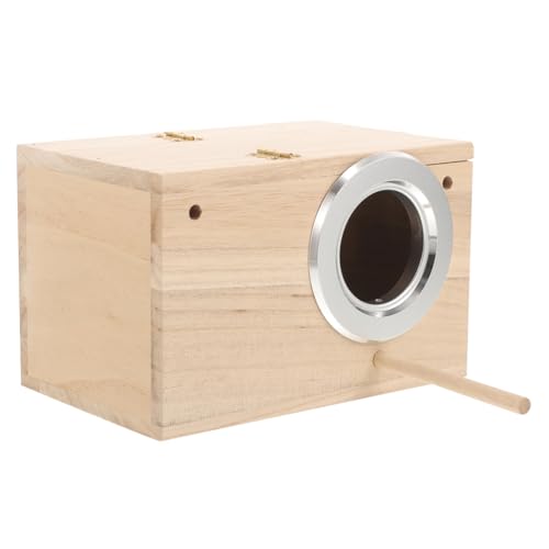 NOLITOY Holz Vogel Nistkasten Nistbox für Kleine Vögel Papageien Brutkasten Wetterfest Wärmend Einfache für Garten Balkon Außenbereich NOLITOY Holz Vogel Nistkasten Nistbox für Kleine Vögel Papageien Brutkasten Wetterfest Wärmend Einfache für Garten Balkon Außenbereich von NOLITOY