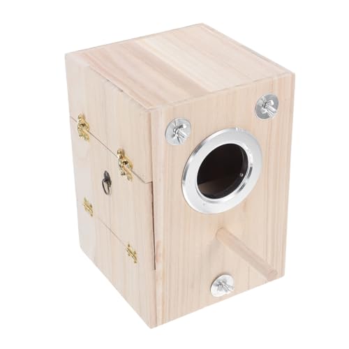 NOLITOY Holz Vogelbrutkasten Groß Nistkasten Wetterfest für Wellensittiche Kanarienvögel und Kleine Vögel Vogelzuchtkasten mit Langlebiger Handwerkskunst für Garten und Haustierhaltung NOLITOY Holz Vogelbrutkasten Groß Nistkasten Wetterfest für Wellensittiche Kanarienvögel und Kleine Vögel Vogelzuchtkasten mit Langlebiger Handwerkskunst für Garten und Haustierhaltung von NOLITOY