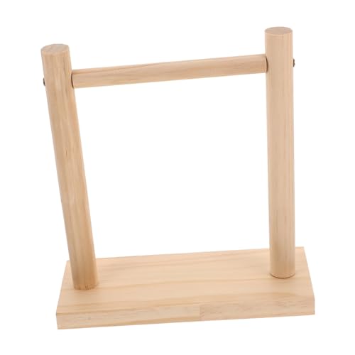 NOLITOY Holz vogelstange Stabile Papagei Sitzstange Natürlicher Holzsitz für Wellensittiche Desktop Deko Robust Langlebig Vogelspielzeug Käfigzubehör von NOLITOY